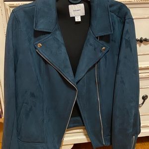 Old Navy Suede Teal Jacket